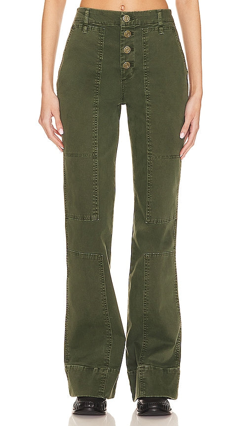FRAME The Utility Slim Stacked in Green - CADRE The Utility Slim Stacked en vert - FRAME 实用超薄堆叠绿色 - RAHMEN Der Utility Slim Stacked in Grün - FRAME 더 유틸리티 슬림 그린 컬러의 스택 - TELAIO Utility Slim Stacked in verde