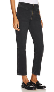 FRAME The Zip Up Jean in Black