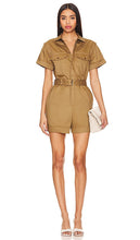 FRAME Utility Romper in Tan - FRAME Combishort utilitaire en beige - 黄褐色 FRAME 实用连衣裤 - FRAME Utility-Strampler in Hellbraun - FRAME 유틸리티 롬퍼 - Tutina FRAME Utility in marrone chiaro