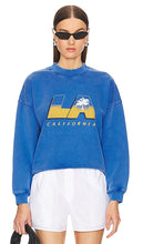 FRAME Vintage La Sweatshirt in Blue - FRAME Sweat-shirt vintage La en bleu - 蓝色 FRAME Vintage La 运动衫 - FRAME Vintage La Sweatshirt in Blau - FRAME 빈티지 LA 스웨트셔츠 블루 색상 - Felpa FRAME Vintage La in blu