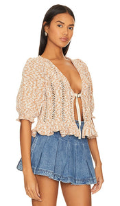 Free People Yesterday Cardi in Mauve