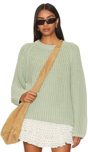 Free People Take Me Home Sweater in Mint - Free People - Take Me Home - Pull - Menthe - Free People Take Me Home 薄荷色毛衣 - Free People „Take Me Home“-Pullover in Mintgrün - Free People Take Me Home 스웨터 민트 색상 - Maglione gratuito People Take Me Home in menta