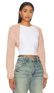 Free People Iris Shrug in Rose