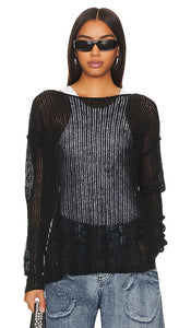 Free People Wednesday Cashmere Sweater in Black - Free People Wednesday - Pull en cachemire noir - Free People Wednesday 黑色羊绒毛衣 - Free People Wednesday Kaschmirpullover in Schwarz - Free People Wednesday 캐시미어 스웨터블랙 색상 - Maglione in cashmere Free People Wednesday in nero