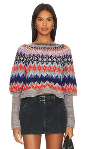 Free People Home For The Holidays Pullover in Grey - Free People - Home For The Holidays - Pull - Gris - Free People Home For The Holidays 灰色套头衫 - Free People Home For The Holidays Pullover in Grau - Free People Home For The Holidays 풀오버 그레이 색상 - Pullover Free People Home For The Holidays in grigio