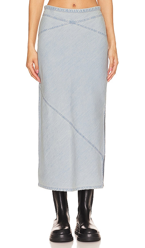 Free People x We The Free Muse Moment Mid Rise Slip in Blue