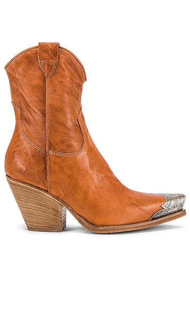 Free People Brayden Western Boot in Tan | Tan Heeled Boots for Women