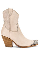 Free People Brayden Western Boot in White | Bone Booties for Women