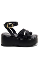 Free People Hazel Flatform Sandal in Black | Black Platform Sandals for Women