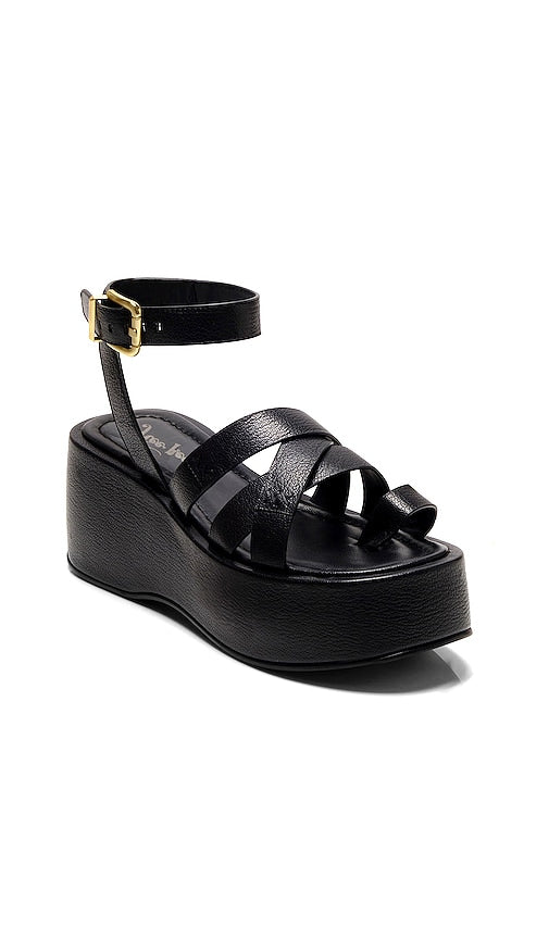 Free People Hazel Flatform Sandal in Black