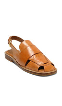 Free People Libby Fisher Flat in Tan
