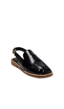 Free People Libby Fisher Flat in Black