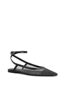 Free People Sheer Glitter Jules Flat in Black
