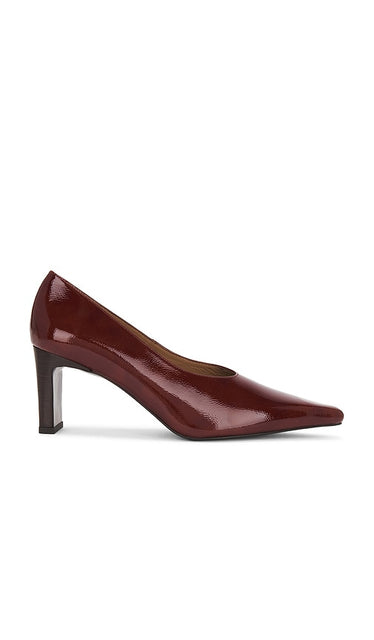 Flattered Tove Heel in Burgundy | Brick Red Pump Heels for Women