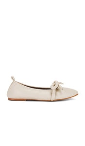 Flattered Polly Flat in Cream | Creme Ballet Flats for Women