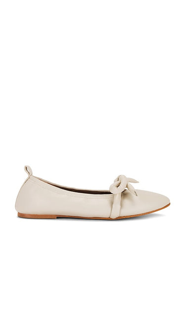 Flattered Polly Flat in Cream | Creme Ballet Flats for Women