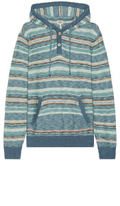 Faherty Cove Sweater Hoodie in Blue - Faherty Cove - Sweat à capuche bleu - Faherty Cove 蓝色毛衣连帽衫 - Faherty Cove Pullover-Hoodie in Blau - Faherty Cove 스웨터 후디 색상 - Felpa con cappuccio Faherty Cove in blu