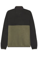 Faherty Low Pile Fleece Popover in Black
