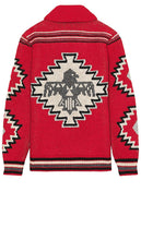 Faherty Thunderbird Cardigan in Red