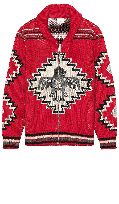 Faherty Thunderbird Cardigan in Red - Cardigan Faherty Thunderbird en rouge - Faherty Thunderbird 红色开衫 - Faherty Thunderbird Cardigan in Rot - Faherty Thunderbird 카디건 레드 색상 - Cardigan Faherty Thunderbird in rosso