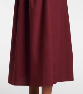 Faithfull Alma gathered cotton maxi dress