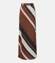 Faithfull Dalicenca striped linen maxi skirt - Faithfull Dalicenca 条纹亚麻长裙