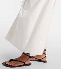 Faithfull Dominquez strapless cotton midi dress
