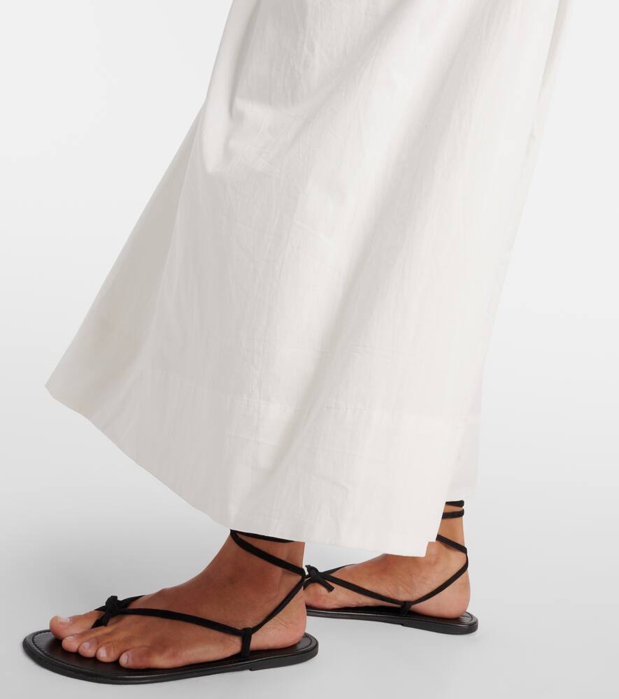 Faithfull Dominquez strapless cotton midi dress