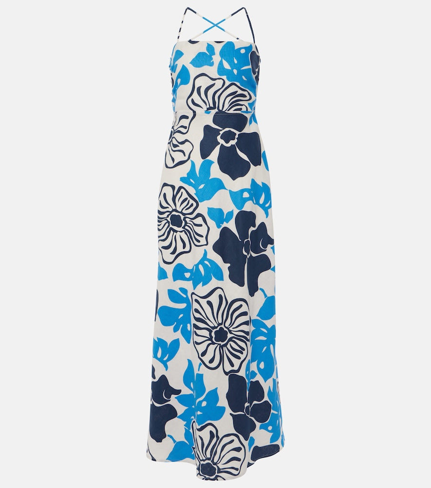 Faithfull Garcia floral linen maxi dress. Faithfull Garcia 花卉亚麻长裙