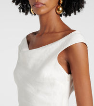 Faithfull Ilride off-shoulder linen maxi dress