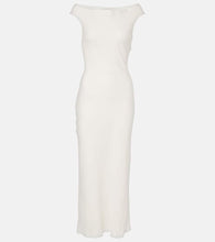 Faithfull Ilride off-shoulder linen maxi dress