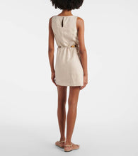 Faithfull Lui belted linen minidress