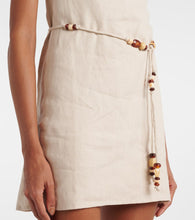 Faithfull Lui belted linen minidress