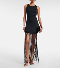 Faithfull Maceio fringed cotton jersey minidress