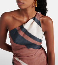 Faithfull Marga gathered linen minidress