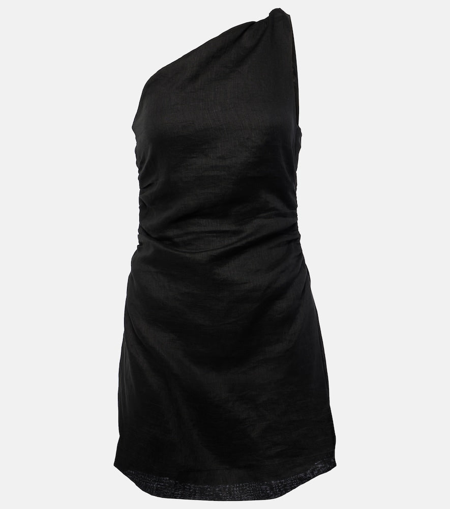 Faithfull Marga gathered linen minidress. Faithfull Marga 亚麻迷你连衣裙