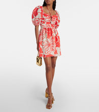 Faithfull Odelia floral linen minidress