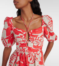 Faithfull Odelia floral linen minidress