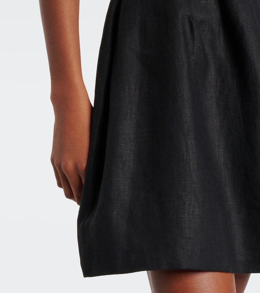 Faithfull Olmeto off-shoulder linen minidress