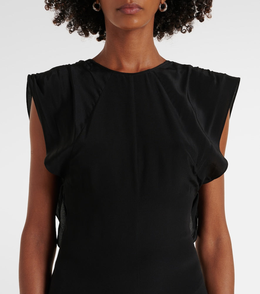 Faithfull Palome silk maxi dress