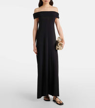 Faithfull Sofie off-shoulder jersey maxi dress