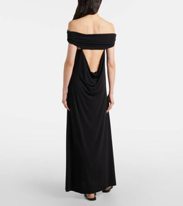 Faithfull Sofie off-shoulder jersey maxi dress
