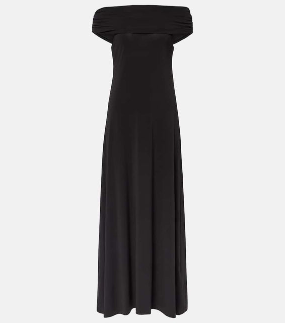 Faithfull Sofie off-shoulder jersey maxi dress