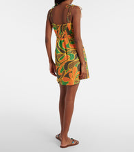 Faithfull Ysla printed linen minidress