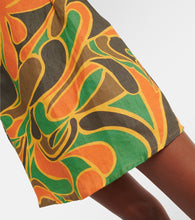 Faithfull Ysla printed linen minidress