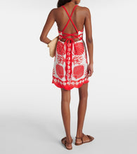 Farm Rio Ainika Shell linen minidress
