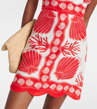 Farm Rio Ainika Shell linen minidress