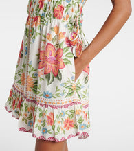 Farm Rio Bloom Garden cotton-blend minidress