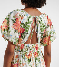 Farm Rio Bloom Garden cotton-blend minidress