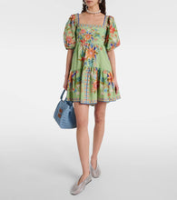 Farm Rio Bright Yard cotton minidress
